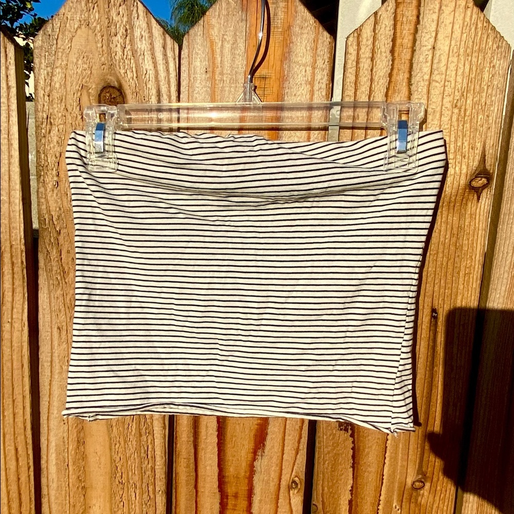 Striped tube top